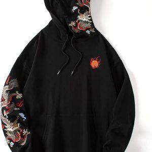 Mystic Flame Dragon Hoodie