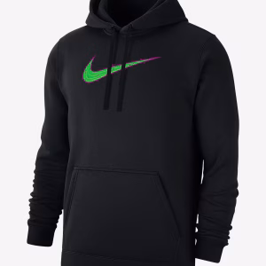 Black and Neon Green Nike Hoodie