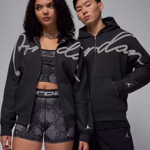 Black Jordan Zip Up Hoodie